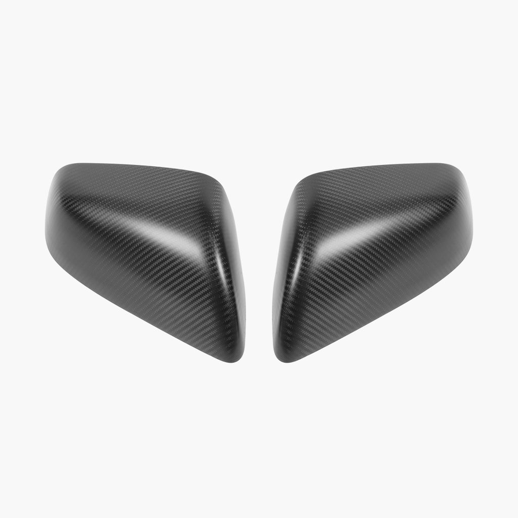 TPARTS Real Carbon Fiber Side View Mirror Covers for Model X