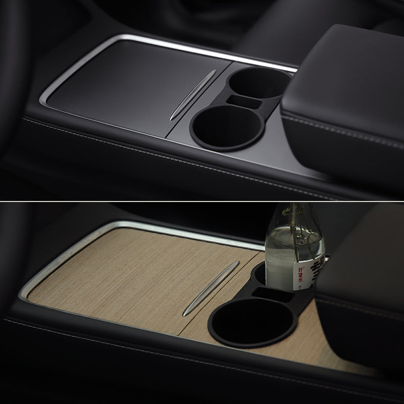 Tesla Wood Center Console Cover
