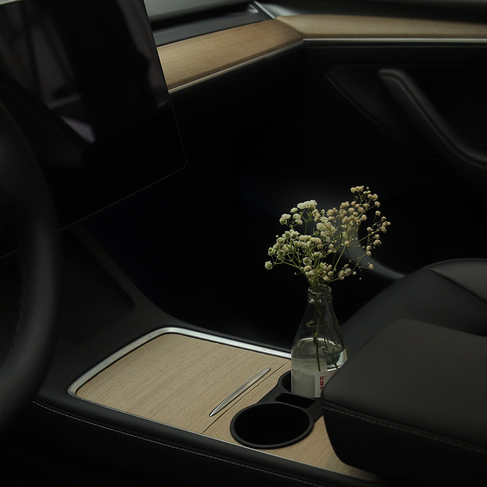 Tesla Wood Center Console Cover