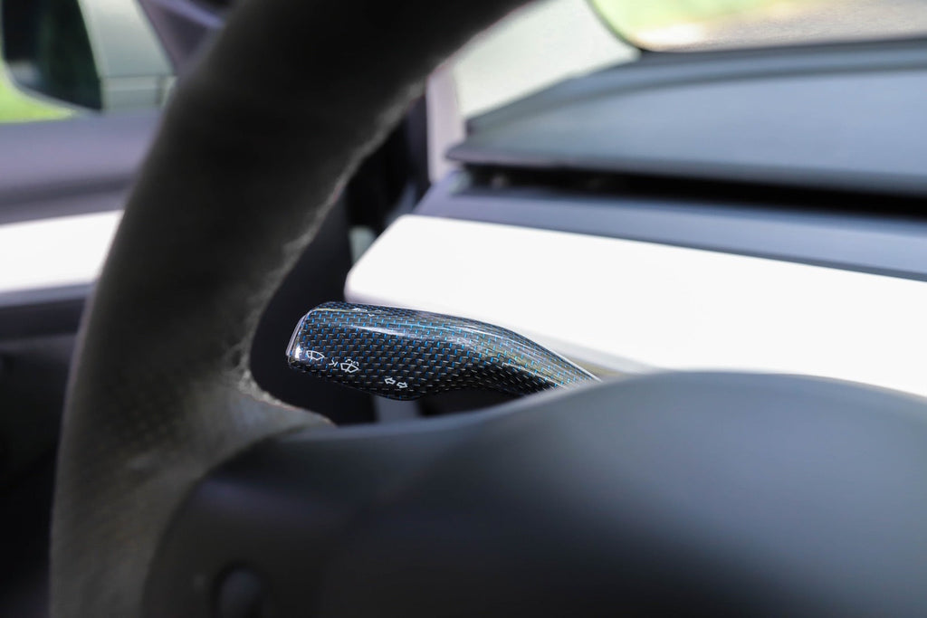 tesla carbon fiber steering wheel cover