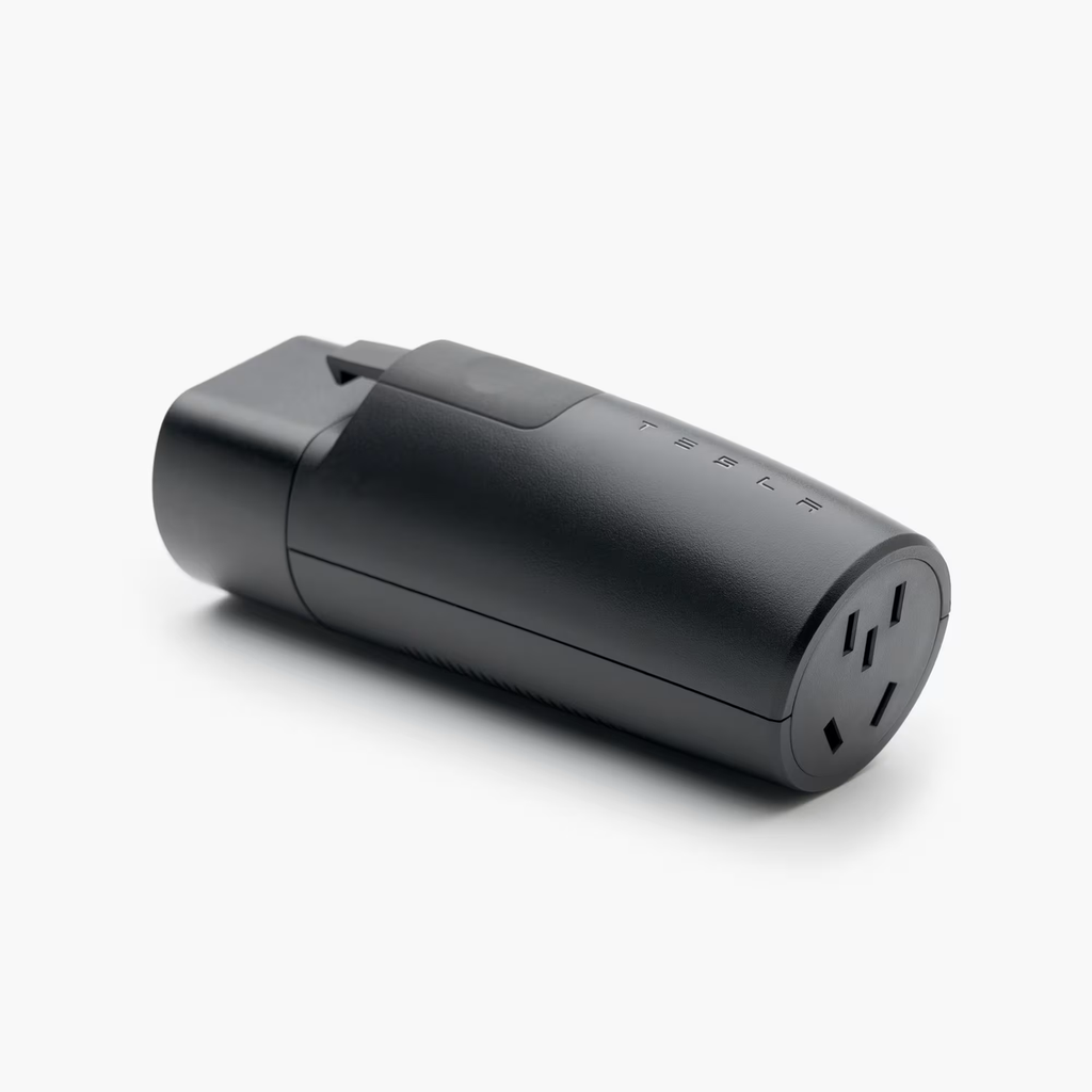 Tesla Launches Portable AC Power Outlet Adapter for Model Y L