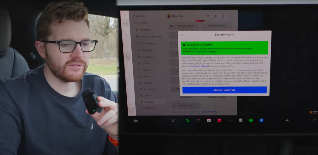 Tesla Battery Health Test Page