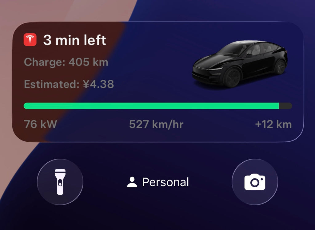 Tesla App 4.45.0 Brings Real-Time Supercharging Status to iPhone Dynamic Island & Lock Screen