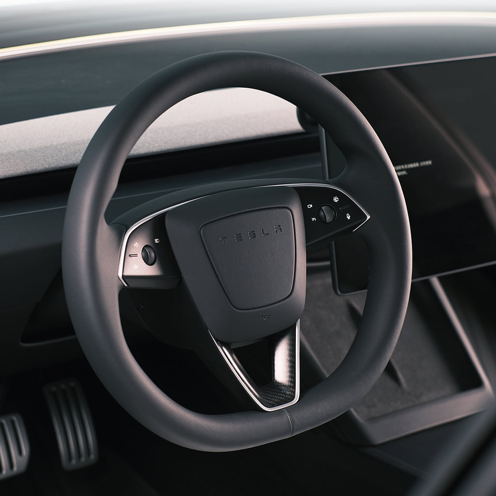 Carbon Fiber Steering Wheel Accessories for Model 3 Highland