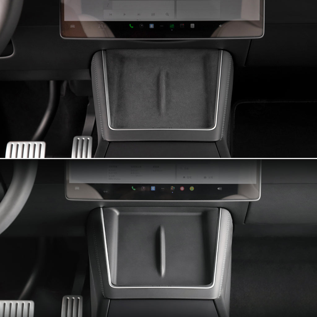 Model Y Center Console with a wireless charging pad 