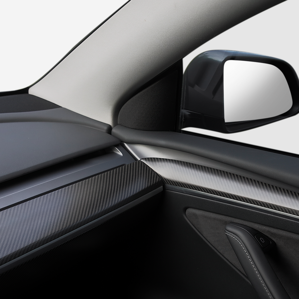 fit for Tesla Model 3 carbon fiber Dashboard Cover and door trim