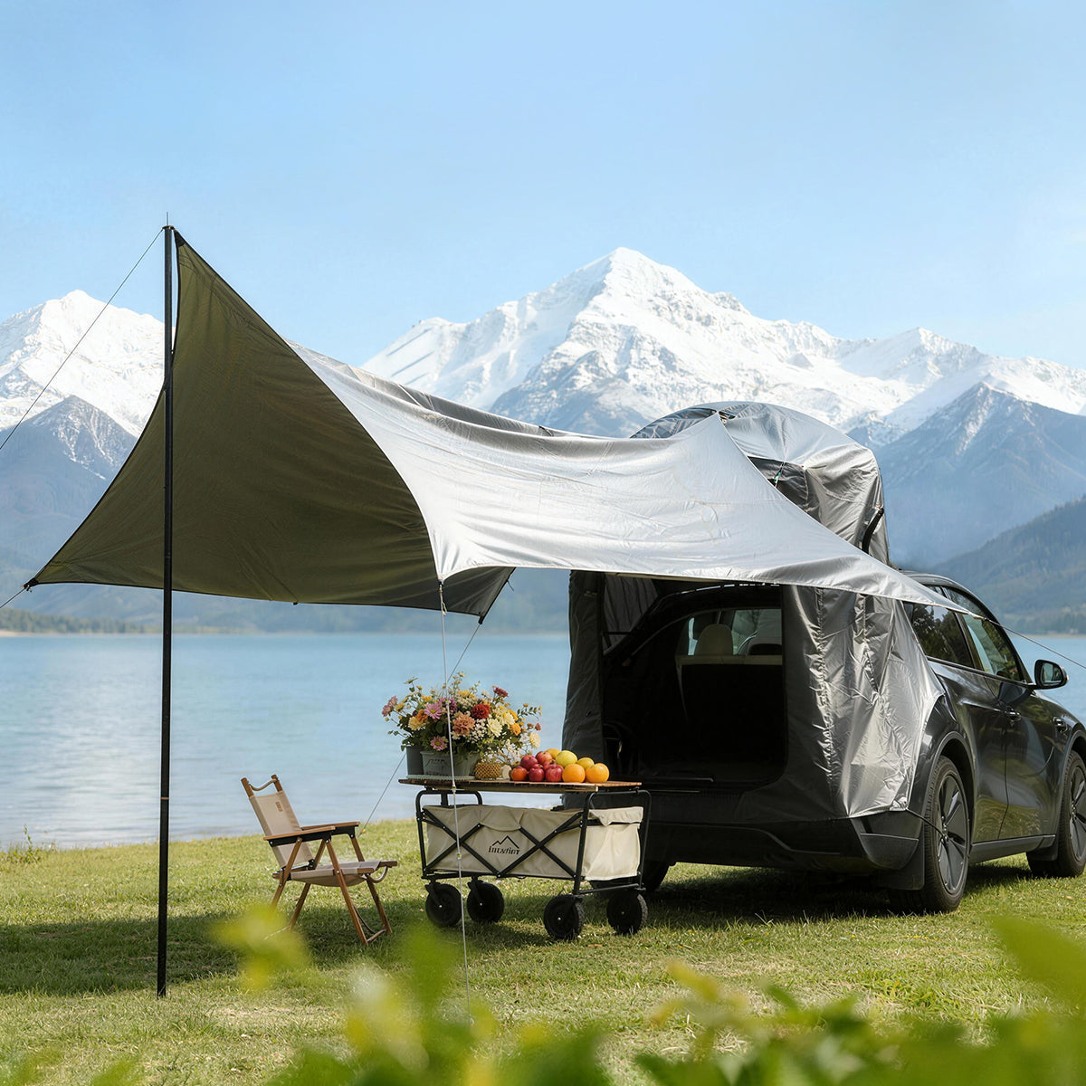 tesla camping tent Tesla Model Y Camping Tent for Ultimate Outdoor Comfort