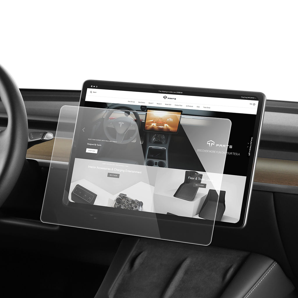 Model 3 Y Tempered ScreenGlass Protector, Dashboard Touchscreen, center console screen protector