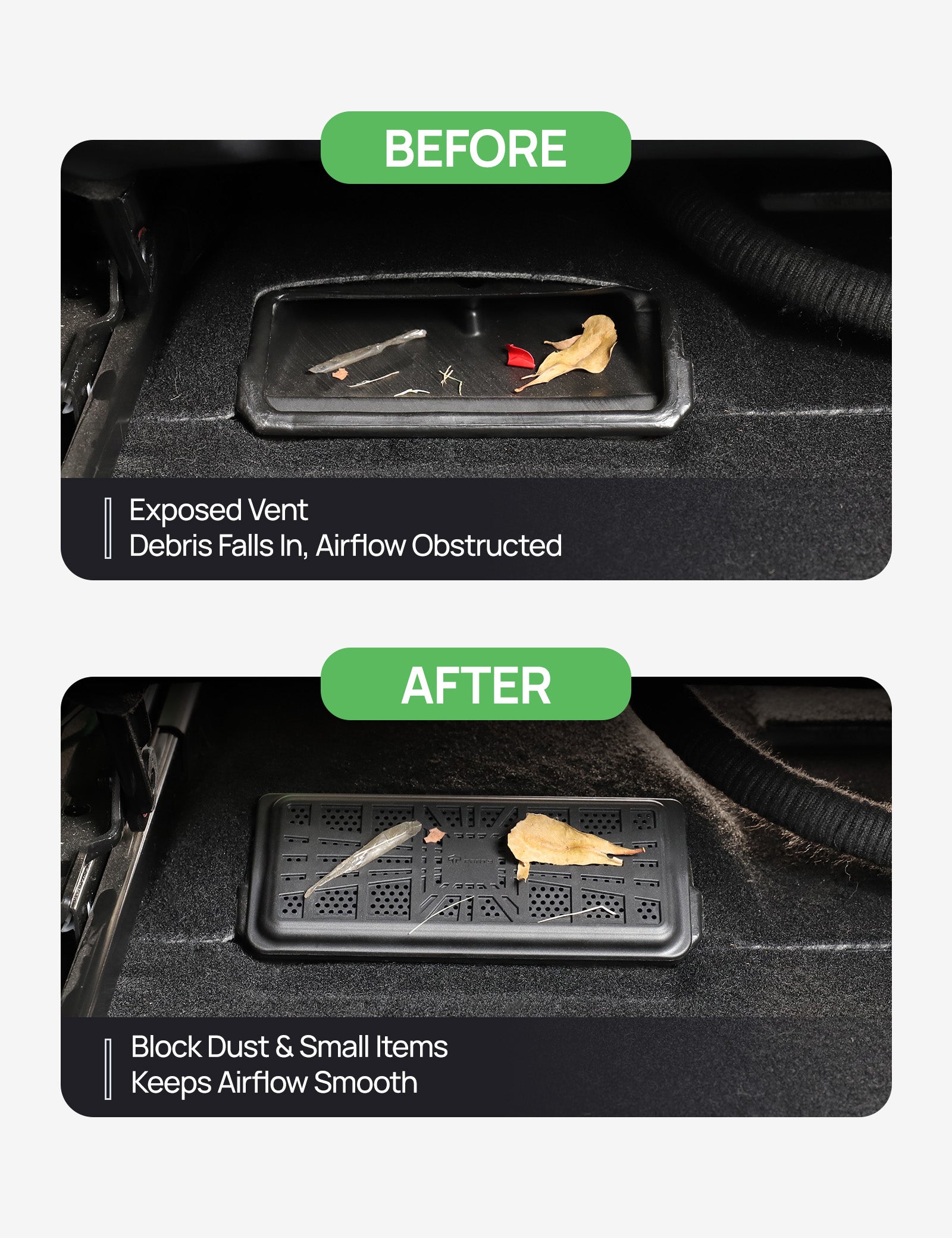 Under Seat Vent Cover - Durable ABS and Snap-On Design | Tparts