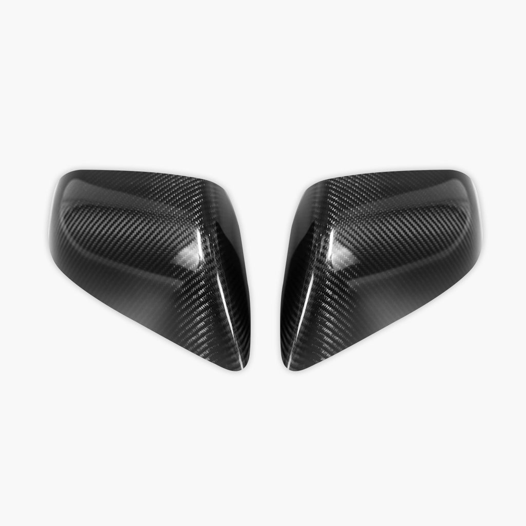 Real Carbon Fiber Side View Mirror Covers for Model X
