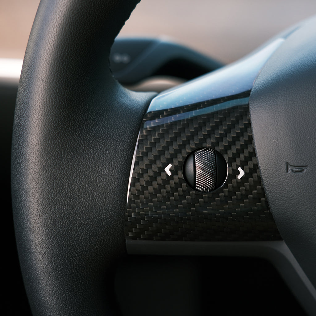 Model 3 Real Carbon Fiber Steering Wheel Cover