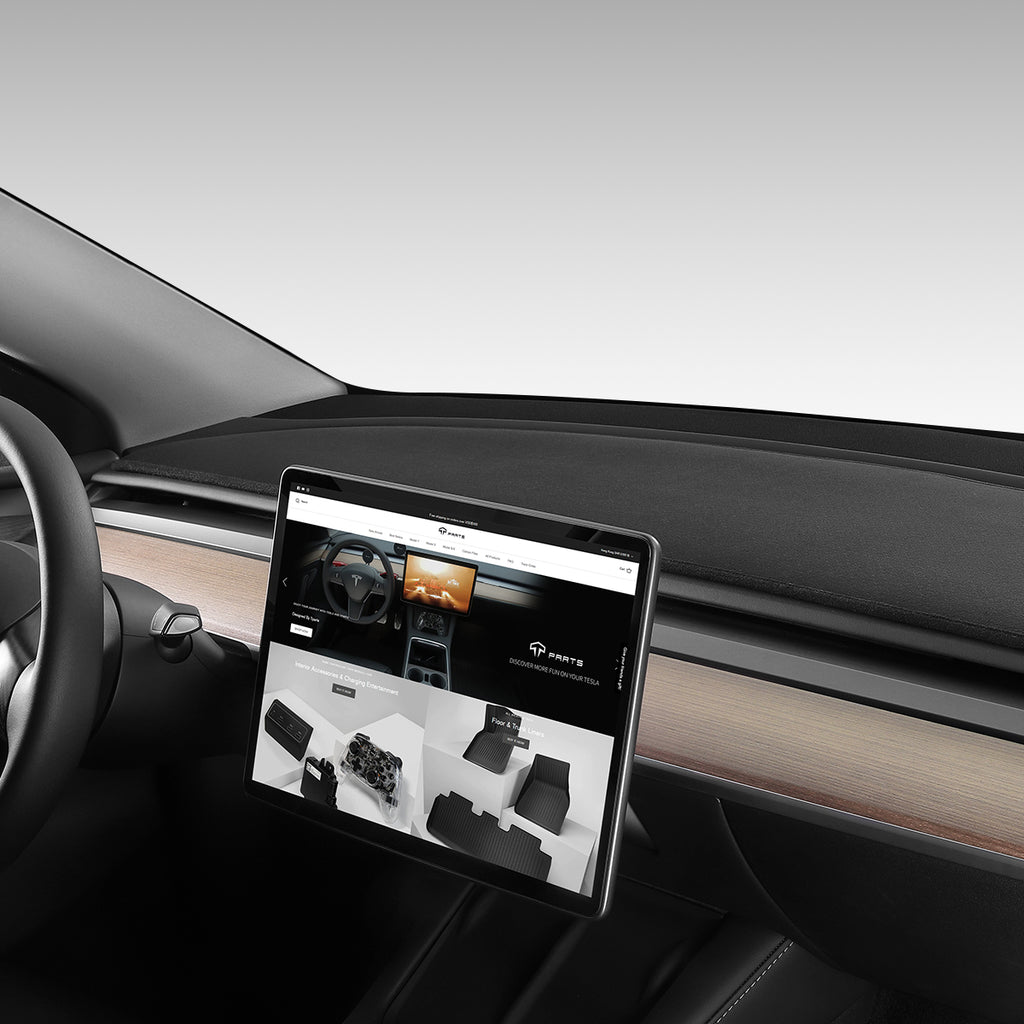 Tesla Flannel Dashboard Pad Dash Mat