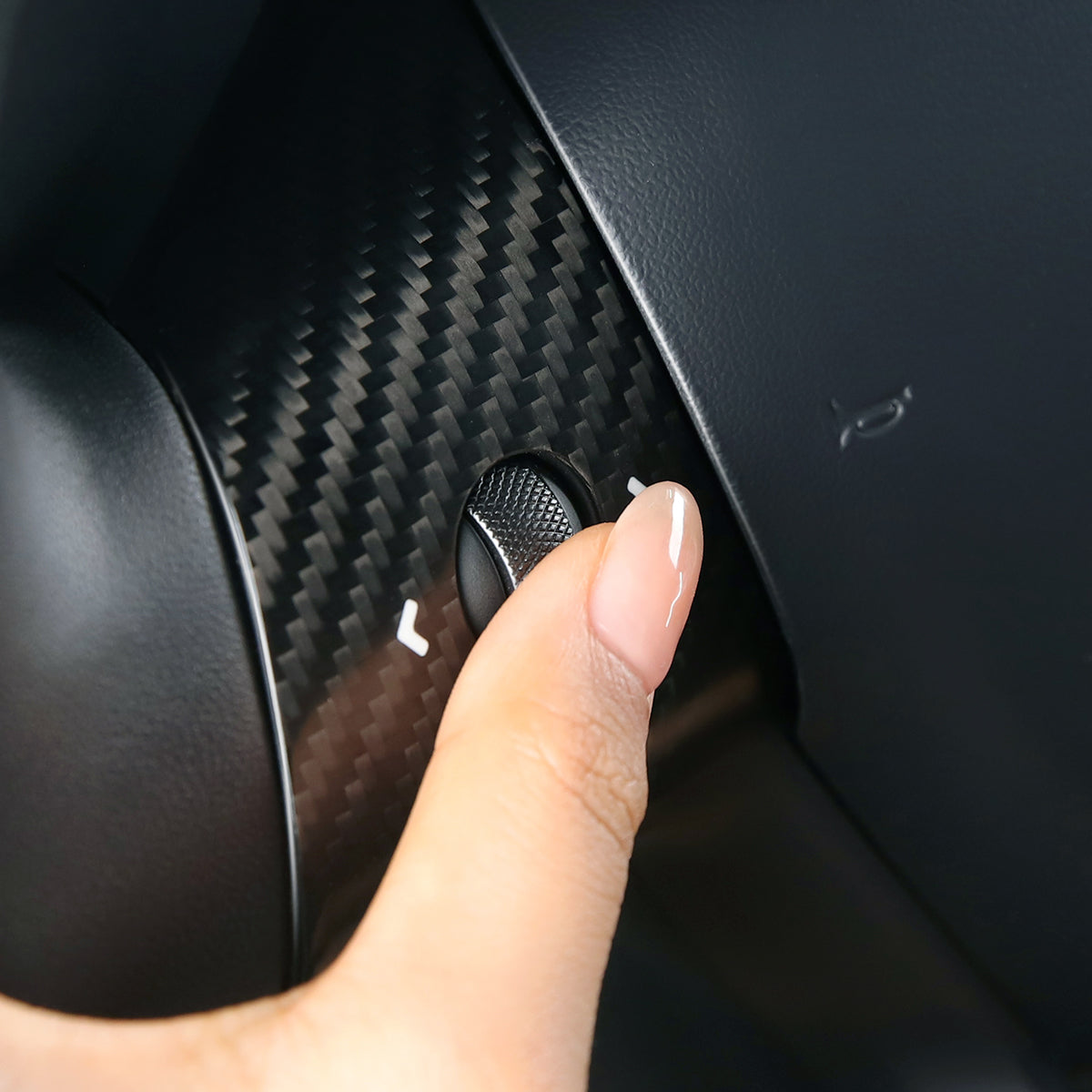 TPARTS Real Carbon Fiber Steering Wheel Cover for Model 3 & Model Y
