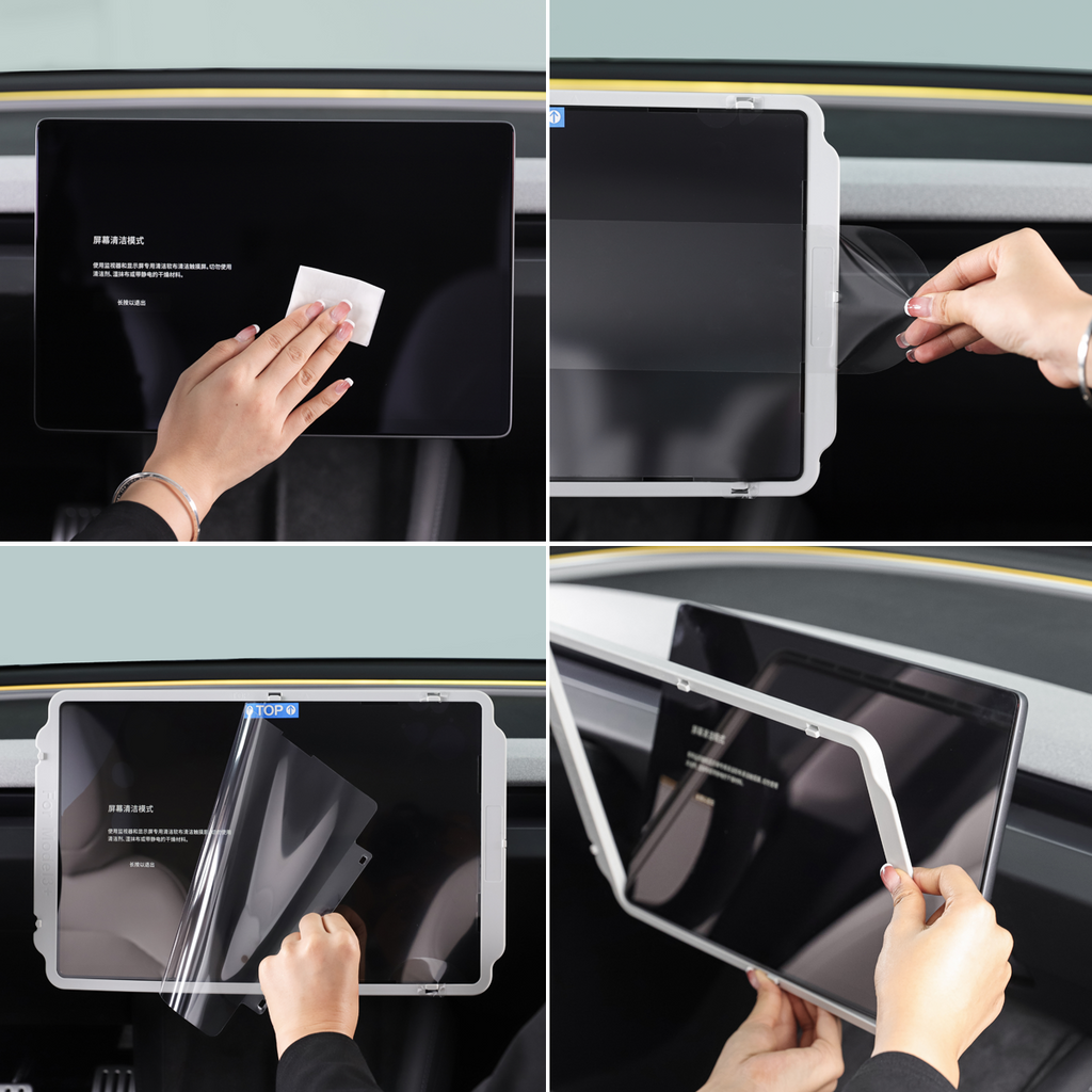 Center Touchscreen Glass Protector for Model 3 Model 3 highland, Dashboard Navigation Touchscreen , Auto-Alignment, Anti Fingerprint, Bubble Free, Self-Adhesion, Anti-Glare,