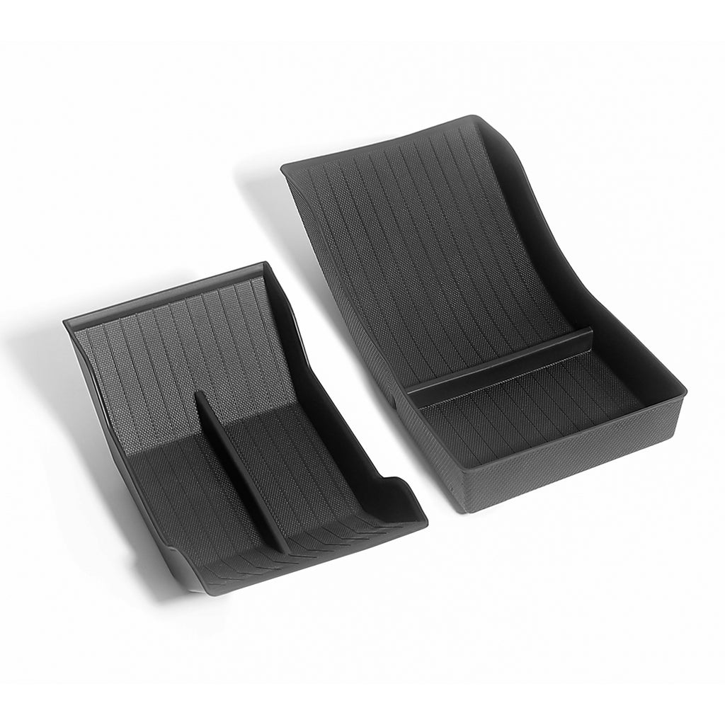 TPE center console storage tray for Tesla