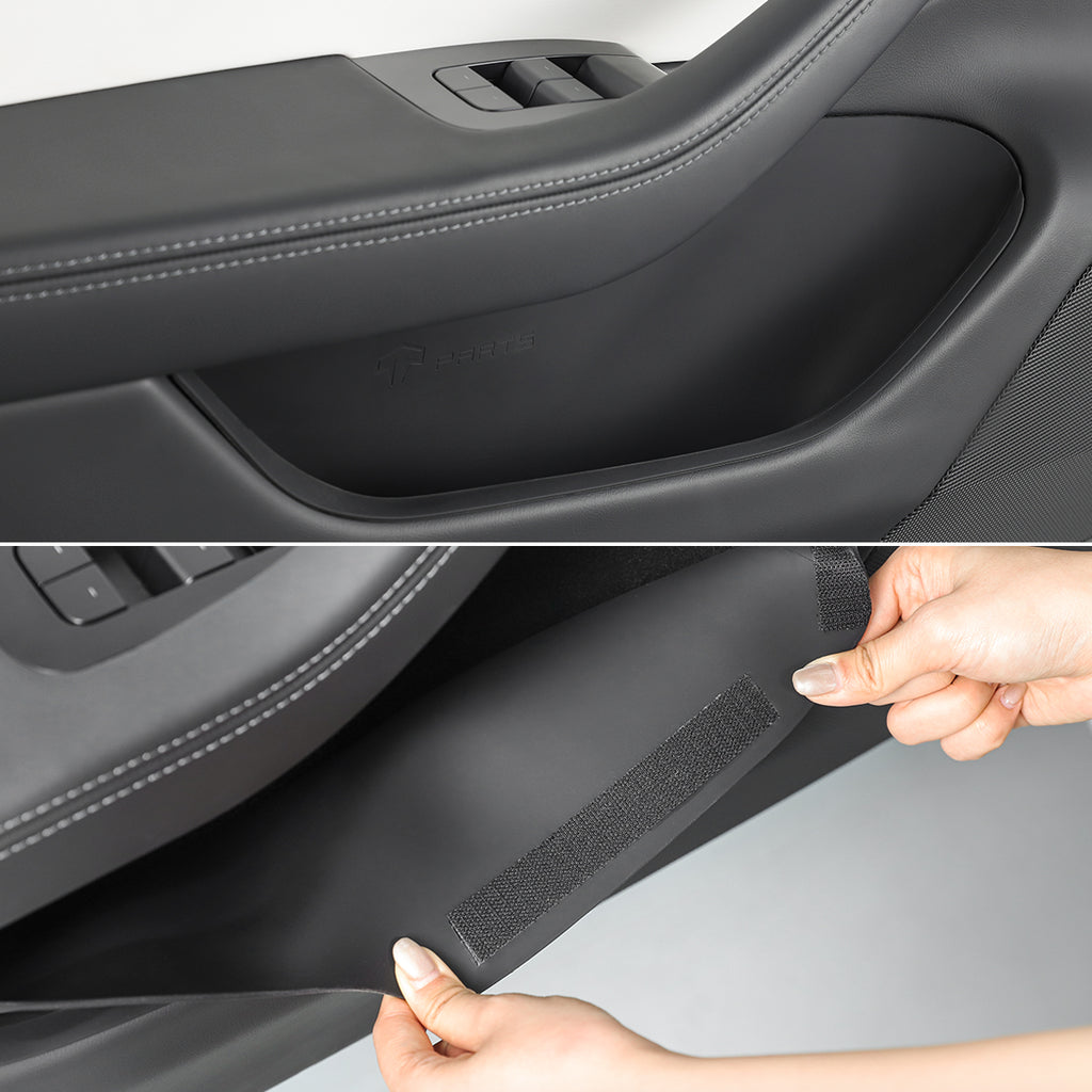 TPARTS Silicone Door Side Storage Compartment Set for Tesla