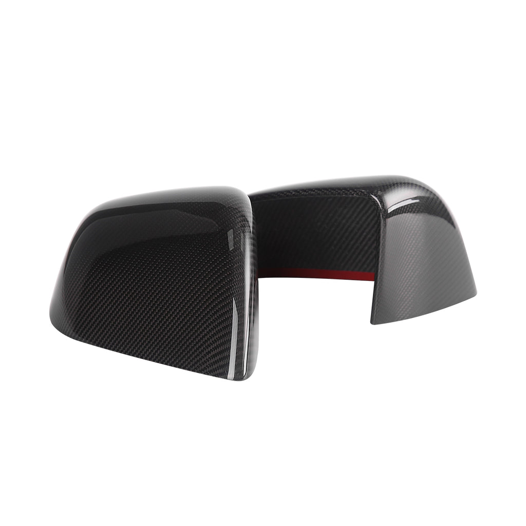 TPARTS Real Carbon Fiber Rear-View Mirror Covers for Model 3 & Y