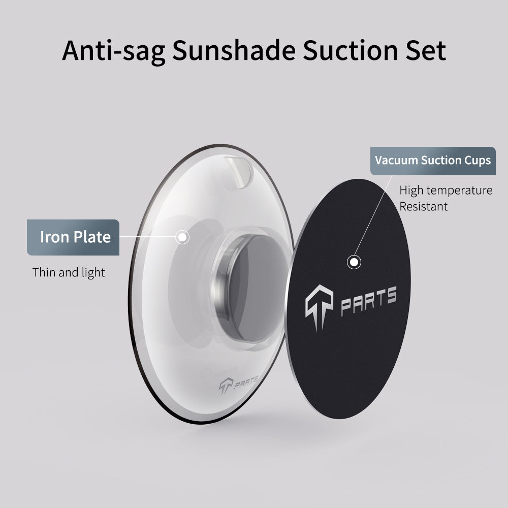 Anti-sag sunshade suction set